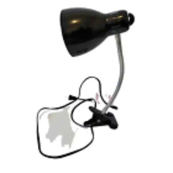 Clip-on Desk Lamp Bed Table Book Reading Gooseneck 360°Rotation Plug in - Picture 3 of 5